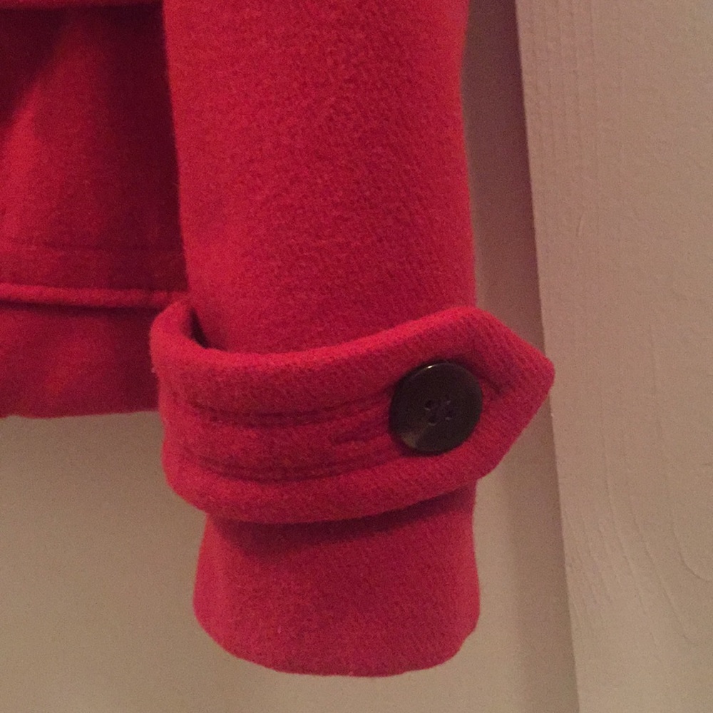 Red Pea Coat - Picture 4 of 6